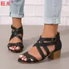 Nuevos Zapatos de Mujer Verano 2026 Comercio Exterior Europeo y Americano Talla Grande Zapatos de Mujer Transfronterizos Moda Europea y Americana Amazon Sandalias de Tacón Alto