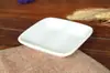 Plato de Cerámica Blanco Puro para Guarniciones, Condimentos, Salsa de Soja, Vinagre, Salsa, Plato para Huesos, Plato de Restaurante, Plato con Forma Única, Diseño Único