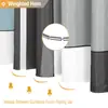 Cortina de ducha impermeable y a prueba de moho, Cortina de ducha impermeable geométrica, Lavable a máquina, Cortina de baño simple de poliéster, Cortina divisoria plegable para baño