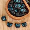 Imitación ébano sándalo verde gato de ojos grandes accesorios accesorios diy pasante accesorios de gato accesorios material para pulsera texto juego