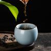 Taza Maestra Ruyao de Cerámica para Té Kung Fu con Esmalte Agrietado, Taza Personal para Cata de Té, Recipiente Individual para Té