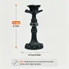 Candelabro dorado retro con forma de flor más vendido de Amazon, un accesorio vintage de estilo francés para fotografía, una decoración de resina