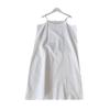 En stock Vestido Blanco de Verano Holgado Base Media Longitud Correa Interior Vise Vestido