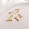 Accesorios para Manualidades de Color Duradero Rellenos de Oro de 14K Colgante de Borde Triangular Tridimensional Colgante para Collar de Clavícula Pendientes Accesorios Hechos a Mano