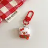 Chaveiro de Resina de Natal Desenho Animado Fofo Pingente para Mochila Pequeno Presente de Natal Charme Criativo para Bolsa de Estudante