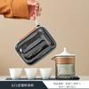 Porcelana Jade Blanco Taza Rápida Juego de Té Portátil para Viaje de Alta Gama Tetera Personal Taza de Té para Exterior