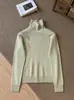 Suéter 30% Cachemir, Tejido de Cuello Alto de Lana, Suéter de Otoño e Invierno para Mujer, Amigable con la Piel, de Alta Gama, Adecuado para Ir al Trabajo, Capas de Otoño e Invierno