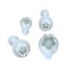4 piezas de moldes de prensa de primavera con diseño de flor de ciruelo para galletas, para imprimir y cortar, moldes plegables para decoración de pasteles de azúcar, moldes para hornear DIY