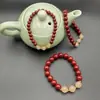 Pulsera de Arena Dorada Púrpura para la Salud y la Seguridad Estilo Chino Buena Suerte Bajo Contenido Arena Dorada Púrpura Regalos para Parejas Hombres y Mujeres Puestos de Lugares Turísticos