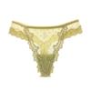 Renda Bordada com Flor Dissolúvel em Água Gline Roupa Íntima Feminina Renda Feminina Sexy Algodão no Fundilho Calça T-Line Calça T-Line