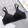 Roupa íntima de algodão direto da fábrica Sutiã para estudante do ensino médio sem aro período de desenvolvimento menina fina com bojo push-up anti-queda