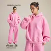 Moletom Masculino Tendência Outono e Inverno Novo Estilo Versão Curta Larga Boxy com Lavagem Desgastada e Visual Vintage