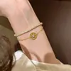 Pulsera Brújula Solar Retro Vintage Francesa para Mujer, Disco Microincrustado, Joyería de Mano Elegante de Lujo Accesible, Joyería de Gama Alta