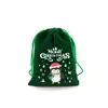 En stock Bolsa de Regalo de Dulces Navideños Bolsillo Paquete de Franela Regalo de Navidad Seguro Bolsa para Frutas Bolsa de Empaque para Almacenamiento de Snacks