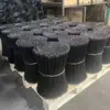 Fio de Arame Galvanizado com Revestimento Plástico de Fivela de Dobra Dupla Fio de Aço para Embalagem de Construção Fio de Amarração com Fivela de Disco de Fibra Estrutura de Arame Fivela de Embalagem para Tubo