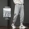 Pantalones de hombre transfronterizos 2026 otoño e invierno nuevo estilo holgados casuales largos con forro polar, de pierna recta con puño, pantalones de chándal para hombre