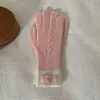Nuevos Guantes de Lana Tejidos con Trenzado de Figura de Ocho Pequeña para Mujer, Estilo Coreano, Cálidos, Sin Dedos, Táctiles, Antifrío, Atmósfera de Otoño e Invierno