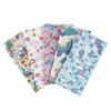 Set de tela patchwork de 5 colores dorado tela floral estilo japonés algodón floral hecho a mano diy tela de algodón tela al por mayor tela estampada para cabeza