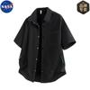 NASA Marca de Moda Americana Diseño Patchwork Camisa de Manga Corta para Niños Verano Estudiantes Camisa de Media Manga Top Delgado
