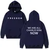 Moletom Charlie Kirk Liberdade Masculino e Feminino Homenagem aos Heróis Americanos Blusa Movimento Patriótico