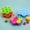 Molde de Silicona de 7 Cavidades para Paletas Heladas y Helado DIY Multifuncional para Cubitos de Hielo, Silicona, Fabricador de Hielo, Suplemento Alimenticio, Horneado de Pasteles, Herramienta de Molienda