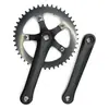 Pedivela de Bicicleta de Estrada Pedivela Duplo Liga de Alumínio Disco 170mm 44-52t Pedivela Roda Dentada da Bicicleta Trava da Bicicleta