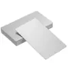 Tarjetas de Presentación de Acero Inoxidable en Stock Más Vendidas Grabadas Acero Inoxidable 304 Tarjetas de Presentación Metálicas Tarjeta de Acero en Blanco Etiqueta Tarjeta de Señal