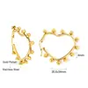 Pendientes Clásicos Europeos y Americanos en Forma de C Transfronterizos, Pendientes Metálicos Creativos de Estilo Fresco de Moda Personalizados, Pendientes de Acero Inoxidable para Mujer