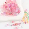 Cuentas Cuadradas Transparentes de Dos Colores Manchadas de Alto Brillo Acrílicas Hilo para Pulseras Cuentas Sueltas Accesorios para Joyería de Aretes Pulseras DIY