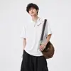 Nuevo Top de Color Sólido Fresco de Manga Corta para Hombre Verano 2026 Camisa Polo T-Shirt Casual Transpirable con Cuello de Solapa