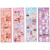 Etiqueta adhesiva para tarjetas de Corea del Sur, material adhesivo láser colorido, decoración artesanal, impresión de pegatinas con personajes de dibujos animados