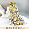 Decoraciones de boda de cascada de rosas, flores de cascada de seda para mesa de hotel, flores artificiales, arreglos florales, cascada de flores para cumpleaños