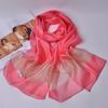 Chal de organza para protección solar Amazon toalla de playa bufanda de seda mujeres bufanda de seda de morera gasa fábrica venta al por mayor