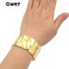 WT-B659 simple clásico chapado en oro de 18 quilates apertura ajustable lisa oro para hombres y mujeres pulsera joya usable