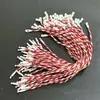 Colgante de bala de venta caliente transfronterizo Cuerda de algodón roja y blanca Cuerda para colgar Cordón de Navidad Decoración de regalo navideño Negro y Blanco Listo para enviar