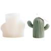 Meimuer Estéreo Cactus DIY Aromaterapia Elaboración de Velas Planta en Maceta Aromaterapia Molde de Silicona de Yeso