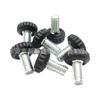 Fabricante 12Mm-M6 Tornillos de Mano Rectos Redondos Tornillos de Cabeza de Plástico Tornillos de Mango de Cabeza de Goma