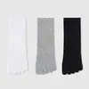 Calcetines de Cinco Dedos Algodón Puro para Hombre Verano Finos Calcetines de Dedo Partido Pilates Yoga Calcetines de Cinco Dedos Antideslizantes Transpirables Calcetines de Dedo Partido