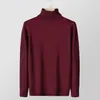 Suéter de cuello alto para hombre, Nuevo estilo Otoño e Invierno, Moda coreana Versátil Tejido fino