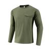 Novos Tops Esportivos Masculinos para Primavera e Outono, para Uso ao Ar Livre, Ciclismo, Montanhismo, com Gola Redonda, Manga Longa, para Treinamento, Corrida, Fitness