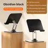 Suporte de tablet móvel com design giratório e dobrável para transmissão ao vivo na mesa e uso para estudo.
