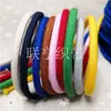 Cuerda de algodón hilado en núcleo de tejido liso de color de 5 mm de grosor, cordón redondo cifrado de algodón, cordón suave para atar, cintura de ropa, cordón de sombrero, tejido a mano