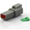 Dechi Dt06-2S/Dt04-2Pled Foco Enchufe Conector Impermeable Dj3021Y-1.6-11/21