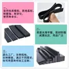 Suministros del Fabricante Tiras Planas Cuadradas de EPDM, Tiras Planas Densas de Goma Rectangulares, Tiras Selladoras y Anticolisión Resistentes al Desgaste