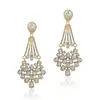 Pendientes de cristal vintage para mujer estilo europeo y americano, pendientes de novia, accesorios para combinar con vestidos, pendientes para mujer, suministro directo de fábrica