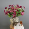 Flores Artificiais de Clematis Estilo Natural para Decoração de Sala de Estar em Casa, Arranjos Florais, Adereços para Fotos, Flores Artificiais para Casamento Atacado