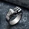 Novo Estilo Soco Ataque Personalidade Poder Soco Anel Masculino Hip-Hop Trendy Anel de Pessoas Fitness Hiphop Rua Solteiro