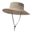 Nuevo Sombrero de Sol de Ala Ancha con Botones para Primavera y Verano, Sombrero de Sol para Senderismo al Aire Libre, Sombrero de Pescador Versátil y Moderno para Mujer