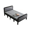 Cama plegable cama individual 1 m 2 hogar cama simple adulto habitación de alquiler 1 M 5 dormitorio cama de hierro cama doble de marcha