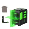 Novo Mini Instrumento de Nivelamento de Linha Verde de 2 Linhas Instrumento de Lançamento de Linha Atacado Nível a Laser Luz Forte Linha Fina Desenho Automático de Linha